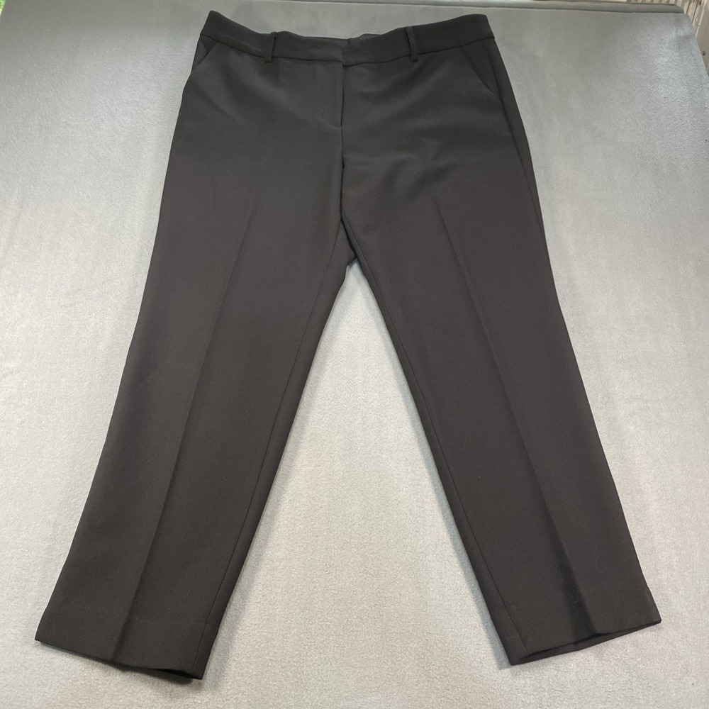 Talbots Women's Ankle Pants size 16 Hampshire Style Dressy Trousers Black